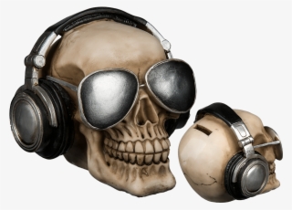 Polyresin Savings Bank - Tête De Mort Tirelire