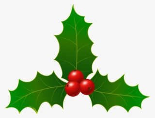Christmas Holly Clip Art Image