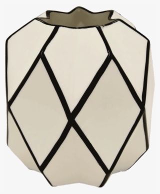 Black And White Abstract Ceramic - Lampshade