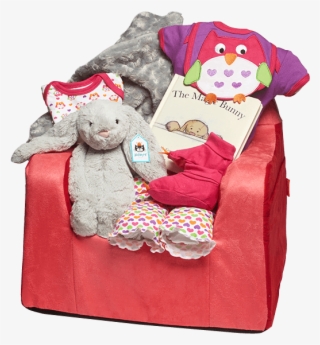 Magic Bunny Chair Girl Basket - Plush