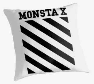 Monsta X Off-white Inspired Logo 2 By Paolaazeneth - Cushion