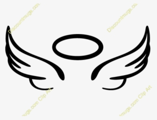 Glowing Halo Clipart Angel Halo - Simple Angel Wings Svg