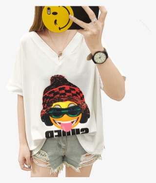 2018 New Fashion Small Shirt V Neck Clothes Female - Girl