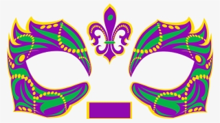 His Mardi Gras Temporary Tattoo Mask