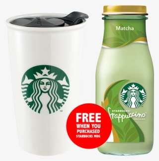 Starbucks® Mug 12oz Dw Traveller With 1 Bottled Frappuccino - Starbucks New Logo 2011