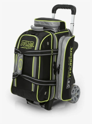 Storm Rolling Thunder 2 Ball Roller Black/lime - Storm 2-ball Rolling Thunder Bowling Bag Black