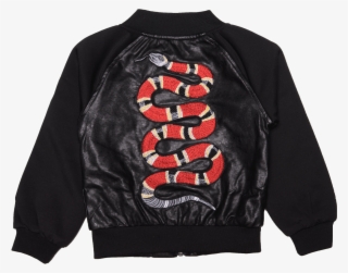 gucci leather jacket snake