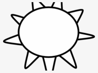 Sun Clipart Clipart Outline - Sun Clipart Black And White Transparent