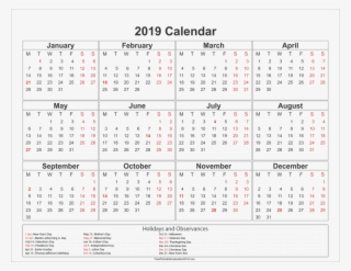 Calendar Png Image Hd Coloring Pages Kalender Pdf Indonesia - Free Printable 2019 Calendar With Holidays