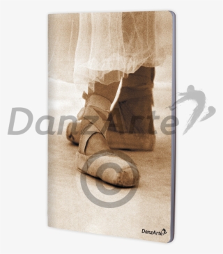 “pointe Shoes Sepia” A4 Matt Laminated Notebook - Plank