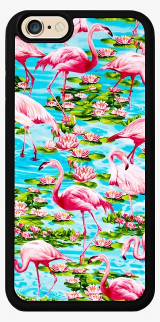 Pink Flamingo In The Water Case - Cute Baby Dogs