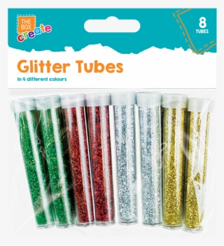 Glitter Shaker Tubes/pots Pack Of 8 Gold, Silver, Red - Advent Candle