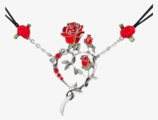 Rose Heart Pendant - Necklace