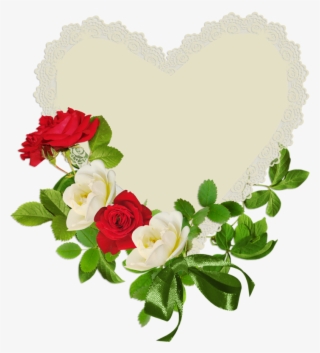White Rose Clipart Heart - Love Rose Flower Images Free Download