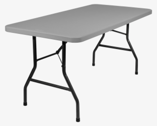 48″ Rectangular Plastic Folding Table - Mesa Plegable Negra