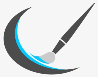 Paint Brush Clipart Logo - Crescent