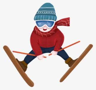 Fresh Winter Boy Character Png And Psd - Skiing