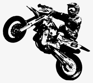 Banner Black And White Ktm Wall Decal Motorcycle Sticker - Supermoto Clipart