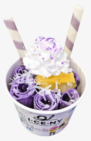 Ube - Taro Roll Ice Cream