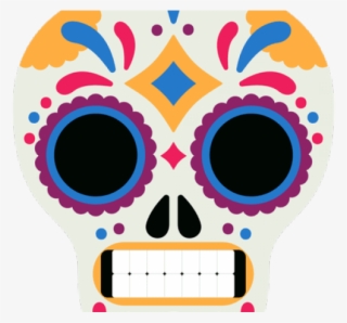 Skeleton Head Clipart Skull Mask - Mascara De Dia De Muertos