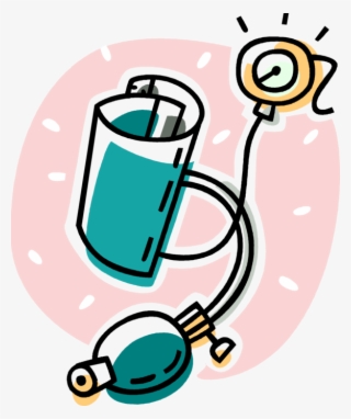 Vector Illustration Of Blood Pressure Gauge Aneroid