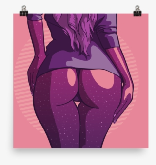 Printed Watercolour Hot Girl Poster Of A Sexy Woman - Modern Art