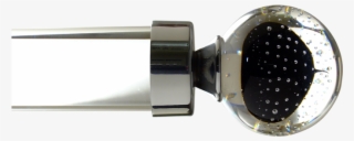 Velvet Black Bubble Ball - Earrings