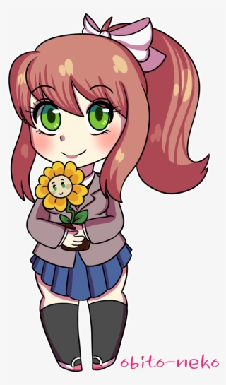 I Had Some Free Time And I Spent It Wisely By Drawing - Ddlc X Undertale