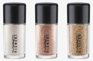 A Palette Of Rose Gold-toned Neutrals And Warm Browns - Mac Snowball Pigment And Glitter Kit Gold