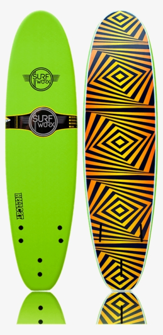 A Surfworx Hellcat Minimal Apple Green - Surfboard
