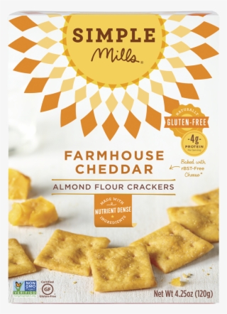 Crackers Farmhouse Cheddar Front Web V=1548445700 - Simple Mills Crackers
