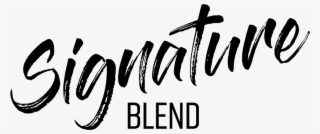 Signature Blend Blue Slush By Ohm Brew - Calligraphy