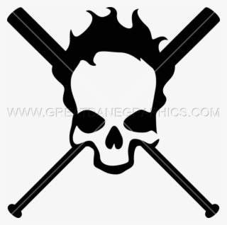 Baseball Clipart Skull