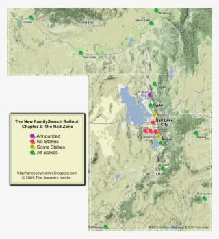 New Familysearch Rollout Map For 12 Oct - Map