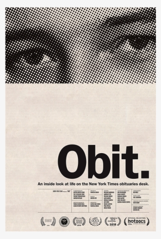 Obit Poster Left - Grid Layout Poster Design