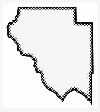 A Map Of Okeechobee With Dots Reversed Out Of A Black - Pattern