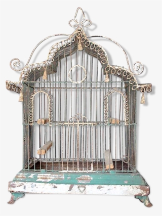 Bird Cage In Wire Mesh Of The 19th Century - Cage