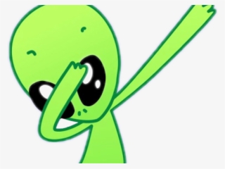Drawn Alien Green Alien - Dabbing Alien Png