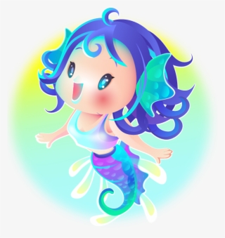 My Personal Illustration, Created Cute Little Mermaids - Cartoon
