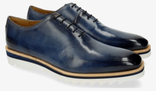 Oxford Shoes Jeff 26 Moroccan Blue Washed Finish - Suede