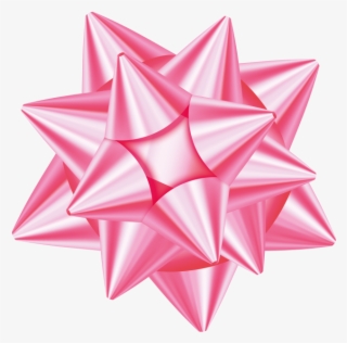 Pink Gift Bow - Blue Gift Ribbon .png
