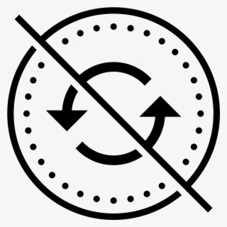 No Synchronize Icon - Circle Icon