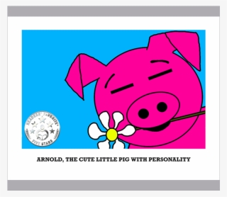 Arnold The Cute Little Pig With Personality - Cartoon