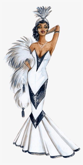 1950th Girl With Hat - Illustration