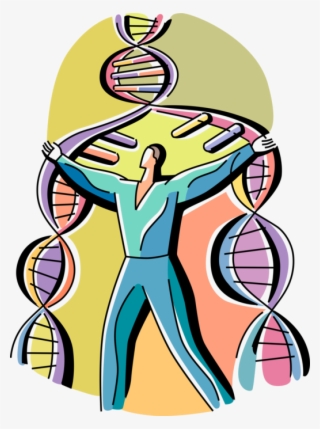 Vector Illustration Of Genetic Engineering Manipulates - Illustration