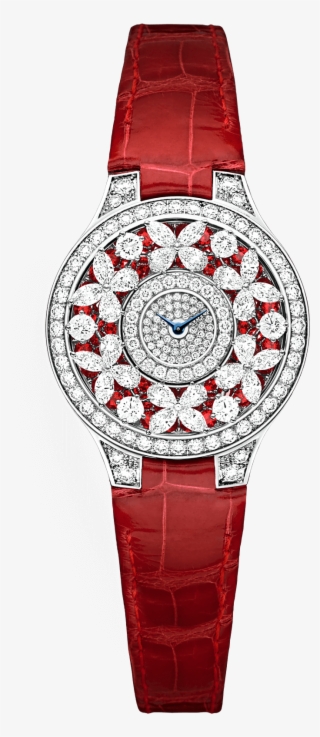 A Graff Ladies' Classic Butterfly Diamond On Ruby Watch - Graff