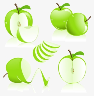Kisspng Apple Graphic Design Clip Art Vector Painted - Granny Smith