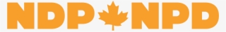 File - Ndp-npd Canada - Png - Maple Leaf