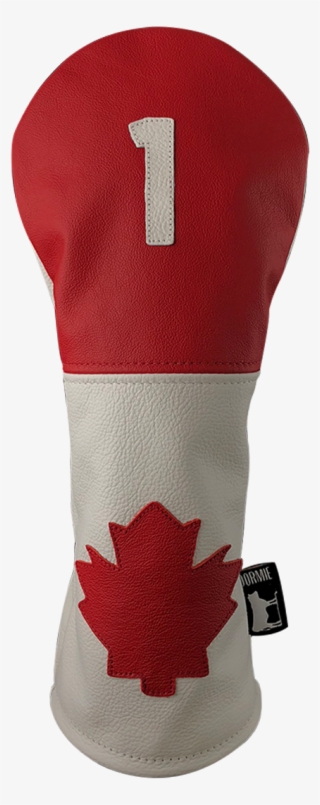 Dormie Workshop Canada 2 Panel With Leaf Leather Golf - Maple Leaf