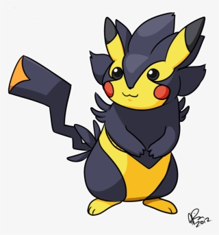 Fusion Pokemon - Pikaray - Pikachu And Umbreon Fusion